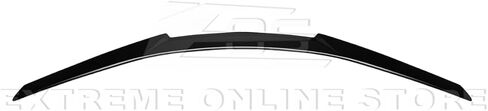 استبدال لنماذج قاعدة شيفروليه كورفيت C8 الحاضرة 2020 | GM Factory Z51 Air Design Low Profile Style ABS Plastic - Matte Black الخلفية الخلفية المفسدة جناح الجناح in Saudi Arabia