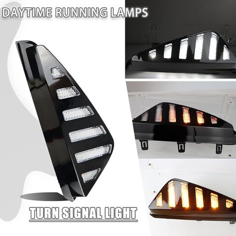 LED Front Bumper Fog light DRL Amber Sequential Turn Signal Lamp Feature Kit for Nissan Sentra 2024 2025 S SV SR Replacement Front Bumper Trim Accessories in Saudi Arabia
