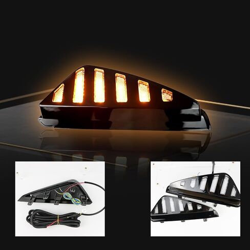 LED Front Bumper Fog light DRL Amber Sequential Turn Signal Lamp Feature Kit for Nissan Sentra 2024 2025 S SV SR Replacement Front Bumper Trim Accessories in Saudi Arabia