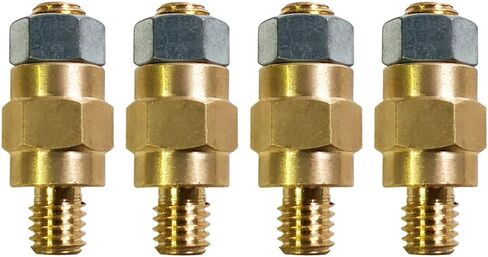 3/8"-16 Brass Stud Side Post Battery Terminal Bolt, Ampper Standard Battery Side Post Extender Stud Compatible with GM Post, Pack of 2 in Kuwait