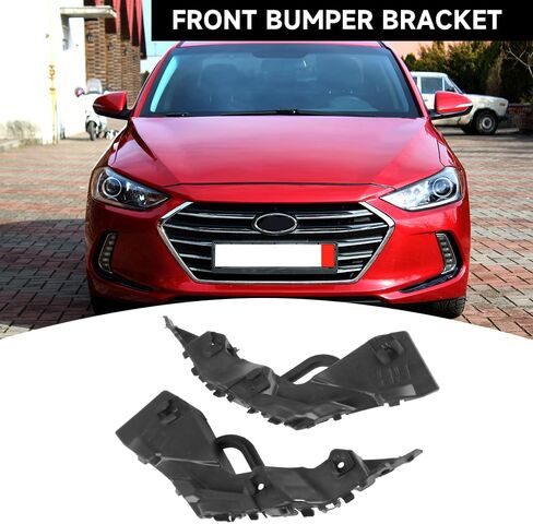Front Bumper Bracket Bumper Mount Support Bracket - Compatible for Hyundai Elantra 1.4L L4 - Gas, 1.6L L4 - Gas, 2.0L L4 - Gas 2017-2018 - Replace Part 86513F2000, 86514F2000 in Saudi Arabia