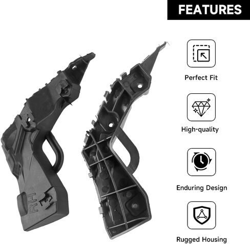 Front Bumper Bracket Bumper Mount Support Bracket - Compatible for Hyundai Elantra 1.4L L4 - Gas, 1.6L L4 - Gas, 2.0L L4 - Gas 2017-2018 - Replace Part 86513F2000, 86514F2000 in Saudi Arabia