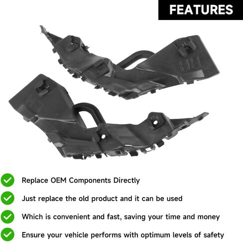 Front Bumper Bracket Bumper Mount Support Bracket - Compatible for Hyundai Elantra 1.4L L4 - Gas, 1.6L L4 - Gas, 2.0L L4 - Gas 2017-2018 - Replace Part 86513F2000, 86514F2000 in Saudi Arabia