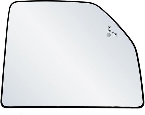 Passenger Side Mirror Glass Assembly With Plastic Backing Plate Heated Compatible with 2015-2020 Ford F150, 2017-2022 F250, 2017-2019 F350 (Blind Spot Detection System) BSD in Saudi Arabia