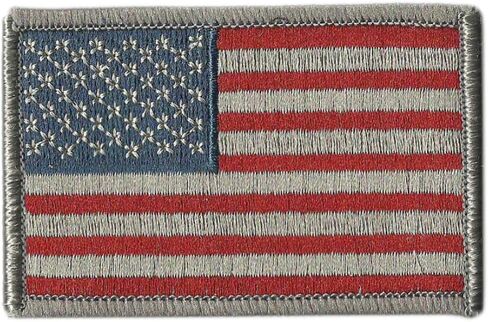 Tactical USA Flag Patch - Subdued Silver USA by Gadsden and Culpeper in Saudi Arabia