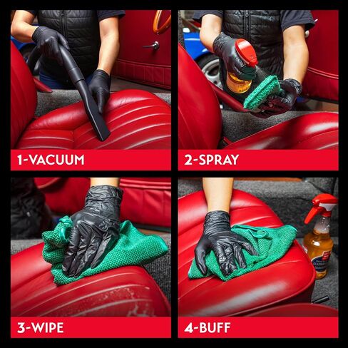 Griot's Garage 10972 Odor Neutralizing Leather Cleaner Gallon – Cleans Leather & Vinyl Seats, Dashboards, Door Panels & More While Removing Odors. Safe On Analine & Pigmented Leather in Saudi Arabia