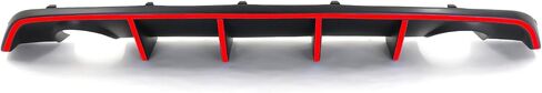 Diffuser المصد الخلفي متوافق مع 2012-2014 Dodge Charger SRT8 ، V2 Style PP Splitter SPOILER VALANCE DIFFUSER CIT in Kuwait
