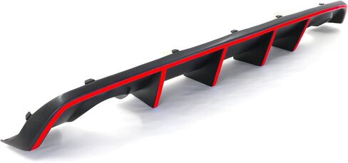 Diffuser المصد الخلفي متوافق مع 2012-2014 Dodge Charger SRT8 ، V2 Style PP Splitter SPOILER VALANCE DIFFUSER CIT in Kuwait