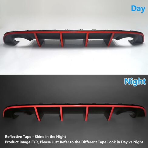 Diffuser المصد الخلفي متوافق مع 2012-2014 Dodge Charger SRT8 ، V2 Style PP Splitter SPOILER VALANCE DIFFUSER CIT in Kuwait