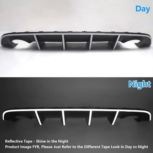 Diffuser المصد الخلفي متوافق مع 2012-2014 Dodge Charger SRT8 ، V2 Style PP Splitter SPOILER VALANCE DIFFUSER CIT in Kuwait