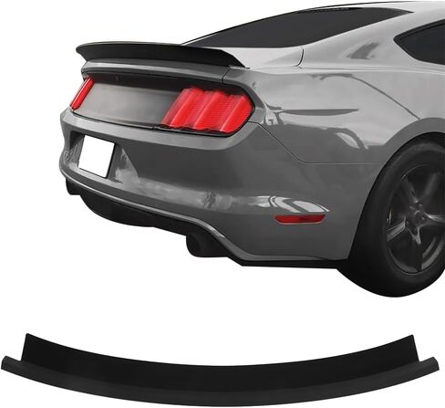 IKON MOTORSPORTS, Trunk Spoiler Compatible with 2015-2023 Ford Mustang 2-Door Coupe & Convertible Convertible, Painted Glossy Black ABS Rear Tail Wing Boot Lid in Saudi Arabia