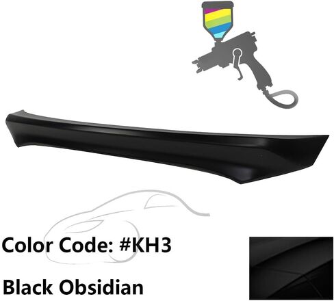 IKON MOTORSPORTS, Trunk Spoiler Compatible with 2015-2017 Nissan Juke, IKON Style ABS Painted #KH3 Black Obsidian Rear Tail Lip Deck Boot Wing, 2016 in Saudi Arabia