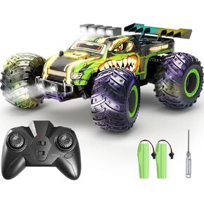 Remote Control Car,RC Cars Toy,High Speed 20 KM/H RC Truck Off-Road with 2 Headlights and 2 Rechargeable Battery,Dinosaur Toys Gift for Adult Boys 8-12 in Saudi Arabia