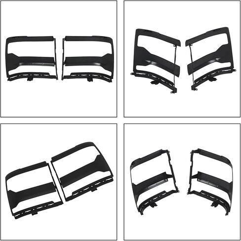 1 Pair of Headlight Trim Bezel Cover Left and Right Side Replacement for Silverado 1500 2016-2018 in Saudi Arabia