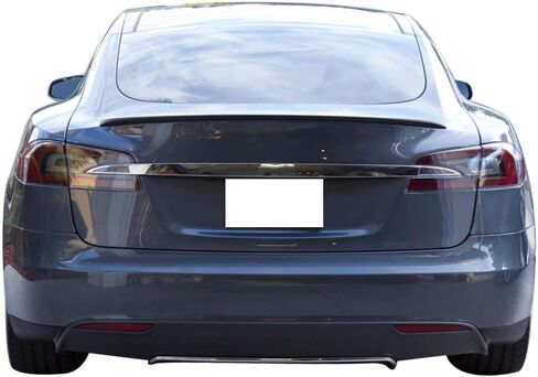 Trunk Spoiler Compatible with 2012-2025 Tesla Model S, Unpainted ABS Rear Spoiler Boot Deck Lid Roof Wing Replacement by IKON MOTORSPORTS, 2013 2014 2015 2016 in Saudi Arabia