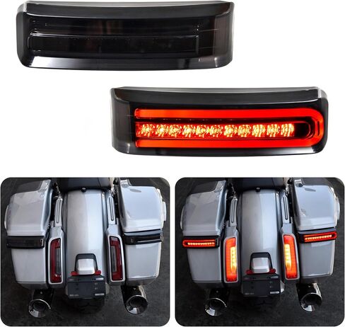 LED Saddlebag Tail Light for Cvo Road Street Glide 2023-2025 ، أمتعة جانبية تشغيل فرامل تشغيل مصباح LED LED LED ل Harley fltx fltrxstse 2024-2025 in Saudi Arabia