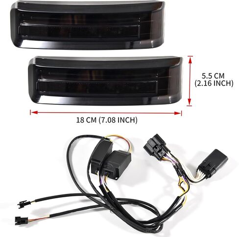 LED Saddlebag Tail Light for Cvo Road Street Glide 2023-2025 ، أمتعة جانبية تشغيل فرامل تشغيل مصباح LED LED LED ل Harley fltx fltrxstse 2024-2025 in Saudi Arabia