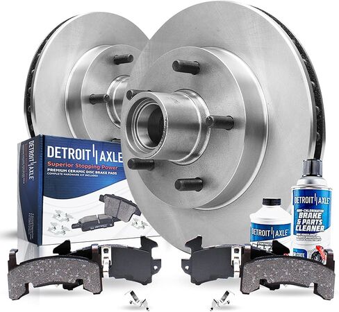 Detroit Axle - Front Brake Kit for 2WD Chevrolet S10 Blazer GMC Sonoma Jimmy Isuzu Hombre 4-Wheel ABS Brake Rotors Ceramic Brakes Pads Replacement in Saudi Arabia