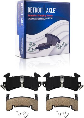 Detroit Axle - Front Brake Kit for 2WD Chevrolet S10 Blazer GMC Sonoma Jimmy Isuzu Hombre 4-Wheel ABS Brake Rotors Ceramic Brakes Pads Replacement in Saudi Arabia