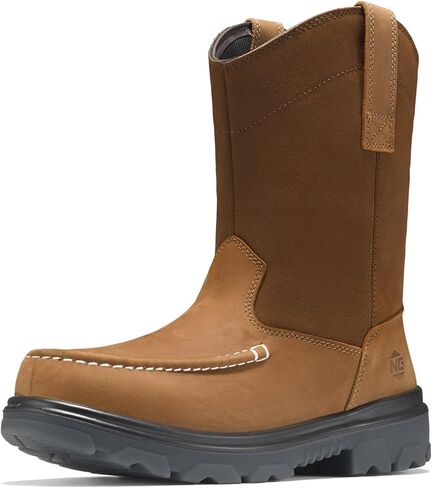 NINGO Steel Toe Work Boots for Men, Waterproof Wellington Mens Boots with Full Grain Leather, Slip Resistant and Puncture Proof, Pull-On Work Shoes for Construction, Industrial and Farming in Kuwait