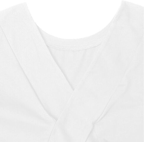 LilyCoco Women's Criss Cross Back Long Sleeve T Shirt Crewneck Open Back Tee Shirt in Saudi Arabia