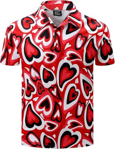 Men's Novelty Shirt Short Sleeve Golf Polo Top in Kuwait