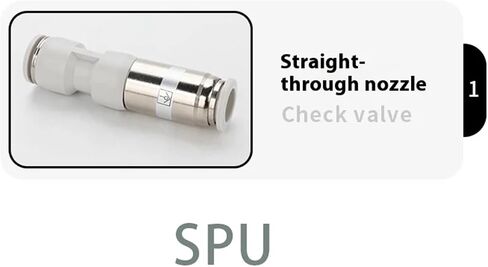 1PCS Air Fitting One-Way Check Valve SPU Straight SPV Elbow Pneumatic Hose Union(SPU-4) in Saudi Arabia