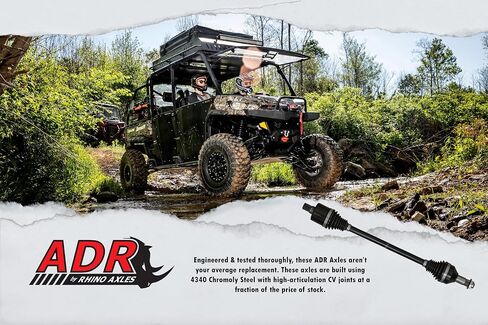 SuperATV ADR Axle for Can-Am Renegade | Rear Right| OE 705502711, 705502713, 705503024 | Chromoly Steel | High-articulation CV Joint in Saudi Arabia