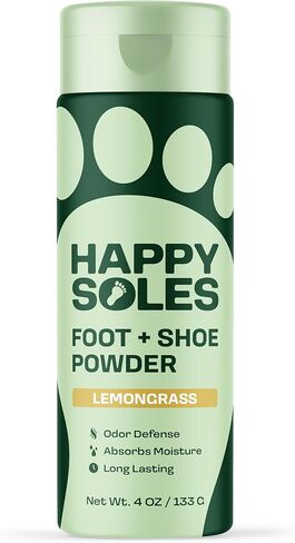 مزيل الروائح الحذاء ومسحوق القدم - مسحوق القدم النهائي للأقدام ذات الرائحة الكريهة والتحكم في الرائحة - امتصاص العرق والطول طويل الأمد - مثالية للأقدام الفائقة ورائحة الأحذية غير السارة (Lemongrass) in Kuwait