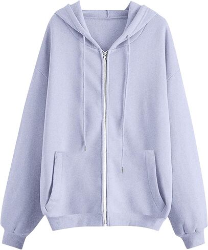Hoodies for Women 2025 Fall Winter Fashion Zip Up Hooded Sweatshirts Oversized Long Sleeve Casual Comfy Y2k Jacket in Saudi Arabia