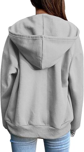 Hoodies for Women 2025 Fall Winter Fashion Zip Up Hooded Sweatshirts Oversized Long Sleeve Casual Comfy Y2k Jacket in Saudi Arabia