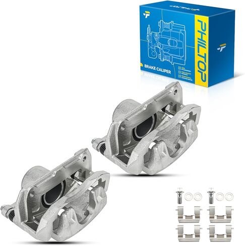 PHILTOP Brake Caliper Front Compatible with 2003-2012 Honda Accord, 1999-2008 Acura TL, 2004-2014 Acura TSX, 1999-2004 Acura RL, 2001-2003 Acura CL, 19-B2584, 19-B2585 in Saudi Arabia