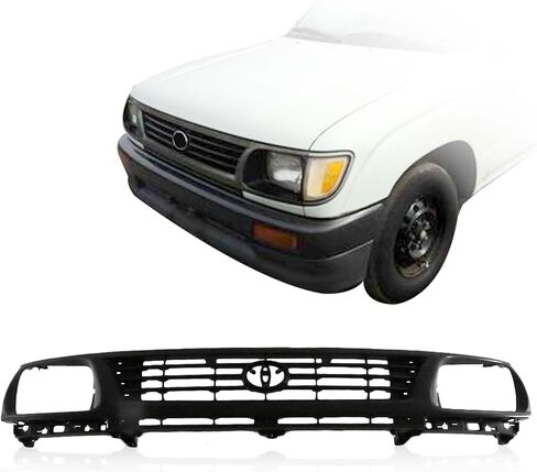 Perfit Liner Grille Grille Grill Gray Shell/Black Insert متوافق مع 1995-1996 Toyota Tacoma Pickup Truck Fits 2WD TO1200194 5310035290 in Saudi Arabia