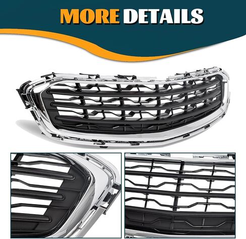 Kuafu Pumper Center Grille متوافق مع 2015 Chevy Cruze 2015 Chevrolet Cruze Limited Front Center Grill استبدال GM1200728 95405770 أسود مع صب الكروم in Saudi Arabia