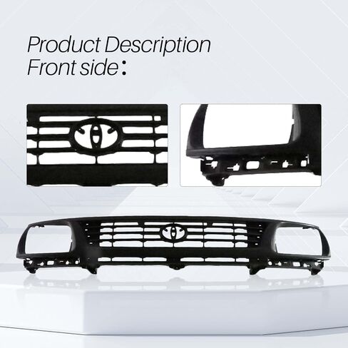 Perfit Liner Grille Grille Grill Gray Shell/Black Insert متوافق مع 1995-1996 Toyota Tacoma Pickup Truck Fits 2WD TO1200194 5310035290 in Saudi Arabia