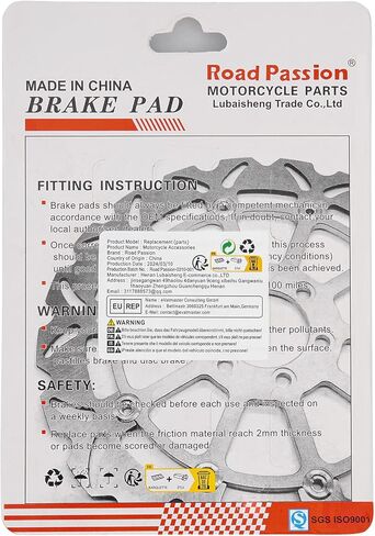 Road Passion Brake Pads Front and Rear for Yamaha YZF R6 T/V/W/X/Y/Z 2005-2013/R6 310 mm Rotor 2005-2015/R6S YZFR 6 S 298 mm Rotor 2006-2009 in Saudi Arabia