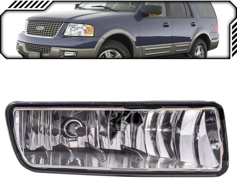EPIC LIGHTING OE Style Halogen Fog Lights Assembly Replacement for FORD 03-06 EXPEDITION [ FO2592215 FO2593215 4L1Z15201AA 4L1Z15200AA ] Pair in Kuwait