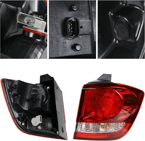 مجموعة LED LED LED الخارجية متوافقة مع Dodge Journey 2011 2012 2013 2014 2015 2015 2017 2018 استبدال المصباح الخلفي المصباح الخلفي مع المصابيح (السائق الأيسر) in Saudi Arabia