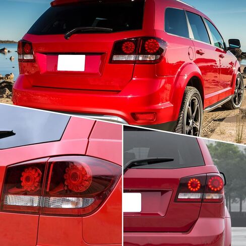 مجموعة LED LED LED الخارجية متوافقة مع Dodge Journey 2011 2012 2013 2014 2015 2015 2017 2018 استبدال المصباح الخلفي المصباح الخلفي مع المصابيح (السائق الأيسر) in Saudi Arabia