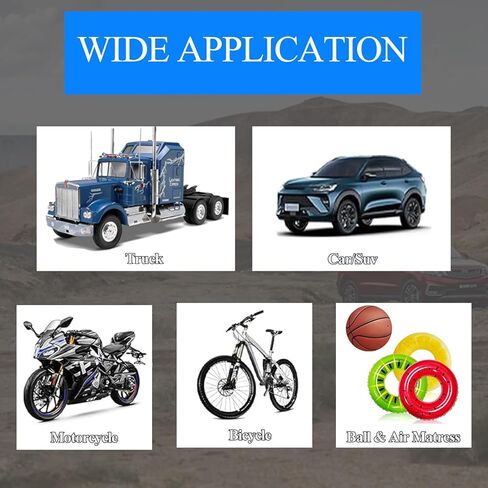 Digital Tire Pressure Gauge with Inflator, 250 PSI Heavy Duty Air Chuck Air Compressor Attachments, Improved Leaks Protection & Extended Hose Tire Gauge, 0.1 Display Resolution, with Carrying Case in Kuwait