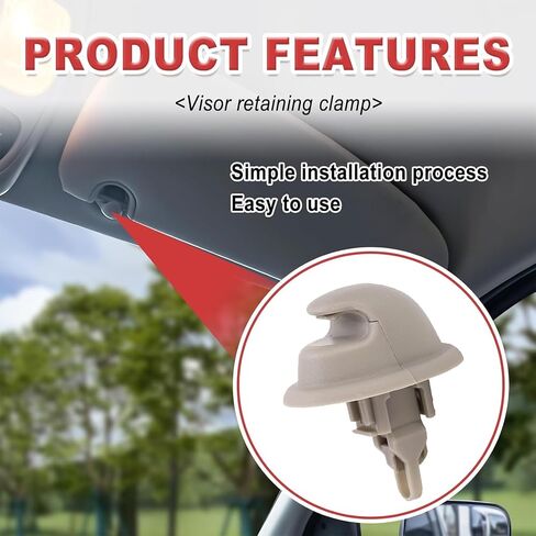 Sun Visor Retainer Clip ، 1DC48TL2AA ، Car Sun Visor Hook Retainer Clip Replacing for Dodge RAM 1500 2500 3500 in Saudi Arabia