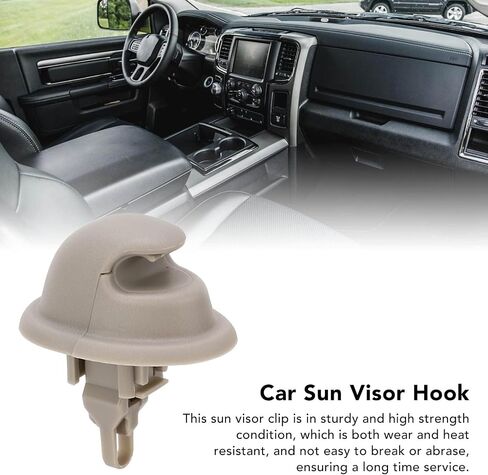 Sun Visor Retainer Clip ، 1DC48TL2AA ، Car Sun Visor Hook Retainer Clip Replacing for Dodge RAM 1500 2500 3500 in Saudi Arabia