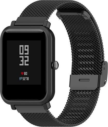 حلقة الصلب المعدني من الصوفيت الصلب متوافق مع Fitpolo AR-01/AEAC AR-01 Band for Women & Men Wristbands Bracelet Bracelet Resplies Strap Bands in Saudi Arabia