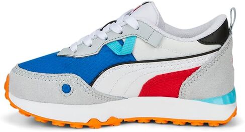 Puma Kids Boys Rider FV Future Vintage Lace Up Sneakers Shoes - Blue ، Orange ، White ، Yellow in Kuwait