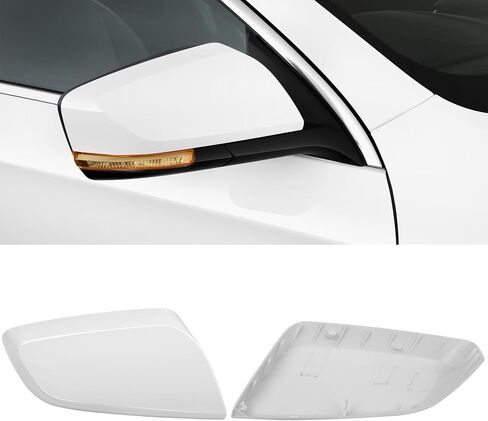 Compatible with Chevy Impala Mirror Cover 2014 2015 2016 2017 2018 2019 2020, Passenger Side Mirror Caps Replacement, Clip-on Replace for 22997386 Glossy Black Wing Mirrors Cover - Right in Saudi Arabia