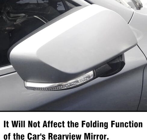 Compatible with Chevy Impala Mirror Cover 2014 2015 2016 2017 2018 2019 2020, Passenger Side Mirror Caps Replacement, Clip-on Replace for 22997386 Glossy Black Wing Mirrors Cover - Right in Saudi Arabia
