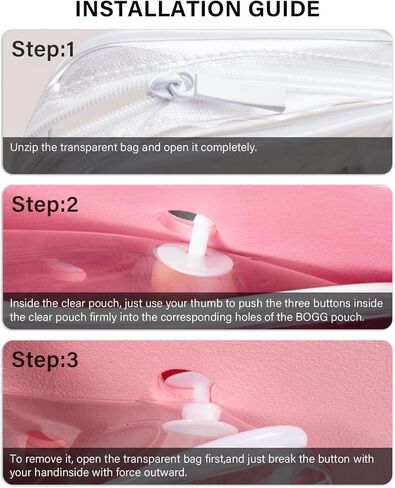 4 Packs Clear Bogg Bog Accessories Beach Tote Bag Suitable for Bogg Bag Insert Bag Cellphone Phone Holder Clear Makeup Bags Toiletry Bag Key Holder for Bogg Bag, Accessories for Bogg Bags (White) in Kuwait