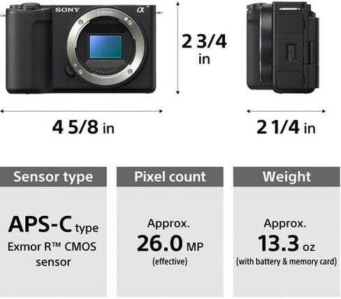 كاميرا Sony Alpha ZV-E10 II غير المرآة (الجسم فقط ، أبيض) (ZVE10M2KW) ، بطاقة ذاكرة 64 جيجابايت ، حقيبة ، قارئ البطاقة ، كابل HDMI ، ترايبود مرن ، حزام يدوي ، محفظة للذاكرة ، طقم التنظيف in Saudi Arabia