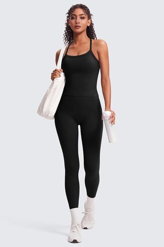 مجموعات تمرين RXRXCOCO CROSS للنساء 2 قطعة مبطنة للدبابات مخفية SCRUNCH LEMGINGS GYM in Kuwait