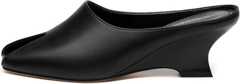 WAYDERNS Wedges Sandals for Women Peep Toe Wedge Heels Womens High Heel Sandals Square Toe Heeled Wedges Sandals Slip on Wedge Mules Open Toe Dress Heels in Saudi Arabia